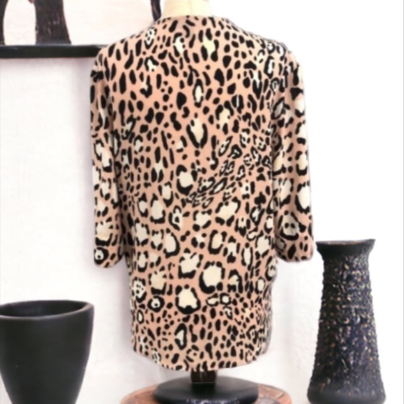 Topshop Animal Print Faux Wrap Top - Picture 7 of 13